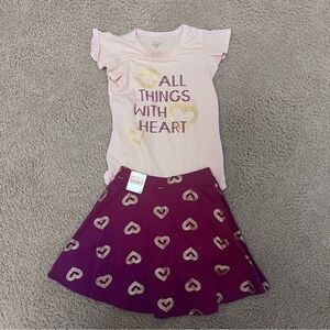 Kids Pink and Purple Heart Matching Set